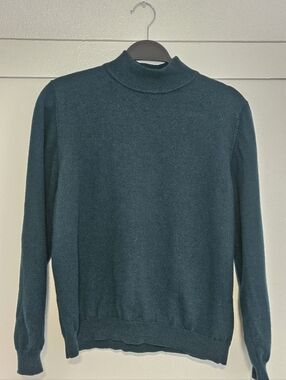 Charter Club Dark Teal Turtleneck Sweater